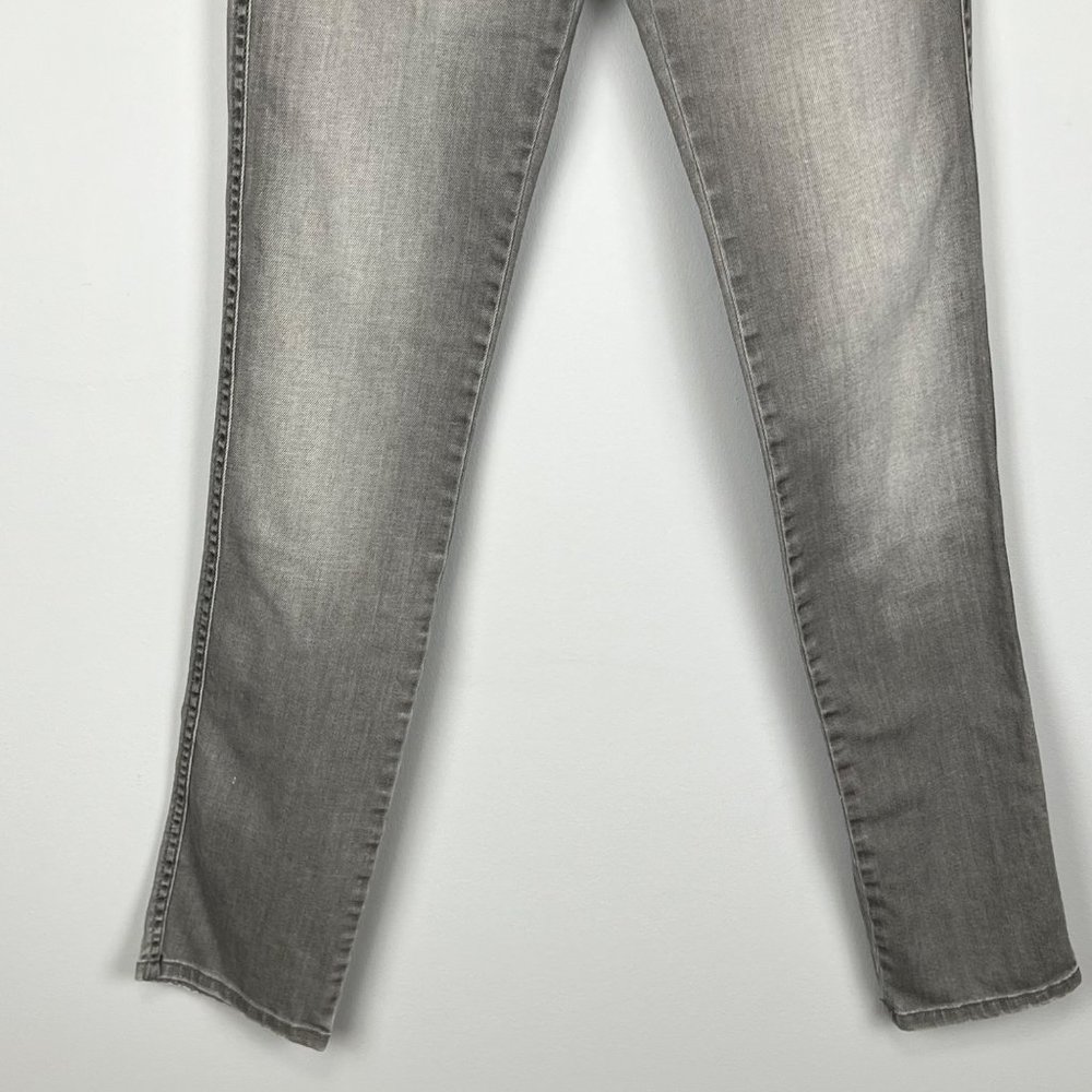 Red Valentino Womens Gray Skinny Jeans Pleated Pocket Made In Italy Size 26 View 3